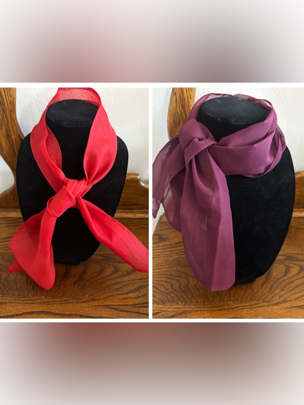 Vintage Neck Scarves (2) 1960s